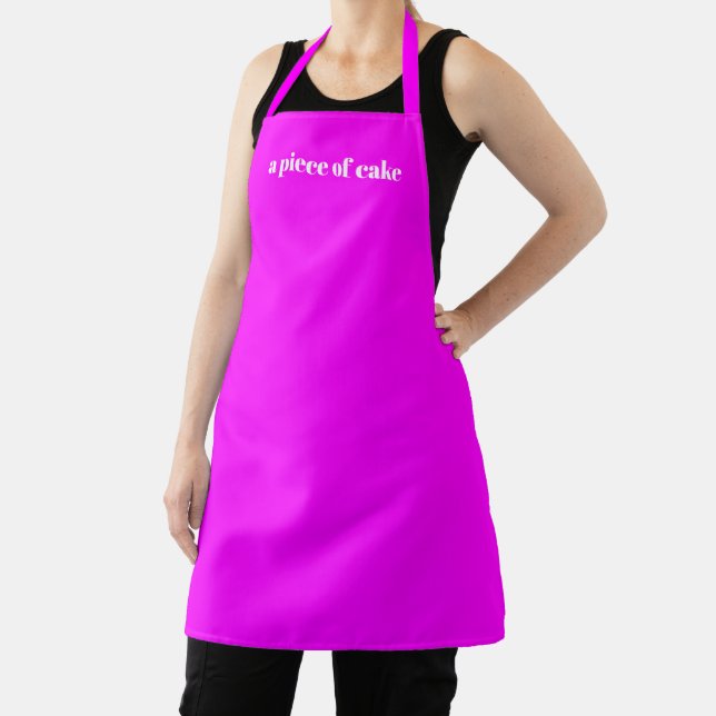 Minimalistische elegante Magenta für den Namenstex Schürze (InSitu)