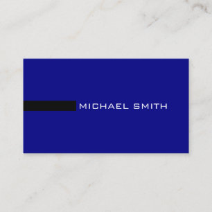 Minimalistische Elegante Moderne Marine und Black Visitenkarte