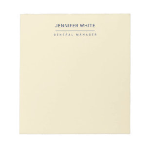 Minimalistische elegante moderne Schlichtheit Notizblock