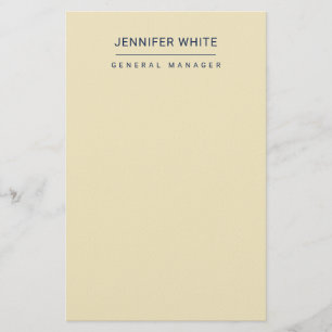 Minimalistische elegante moderne Schrift Briefpapier