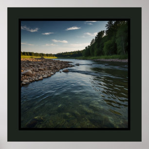 Minimalistische elegante moderne Wandkunst Poster