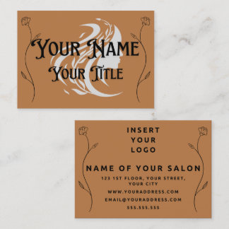 Minimalistische elegante Salon Business Card Visitenkarte