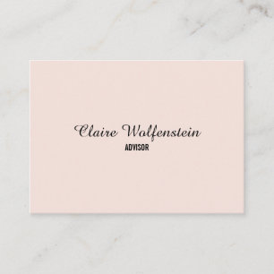 Minimalistische elegante Schrift professionell Visitenkarte