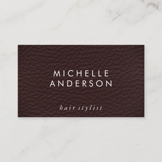 Minimalistische Elegante Textur Visitenkarte (Vorderseite)