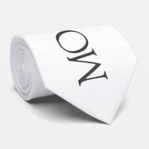 Minimalistische Elegante Typografie Monogramm Hoch Krawatte