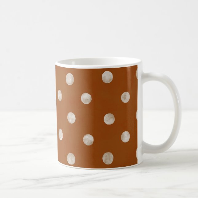 🔲 Minimalistische Eleganz: Die einfache Polka-Tas Kaffeetasse (Rechts)