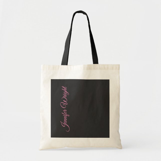 Minimalistische Eleganz, modern und schlicht Tragetasche (Vorne)