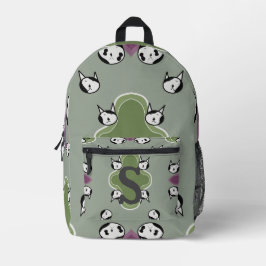 Minimalistische Emotionskatzen Bedruckter Rucksack