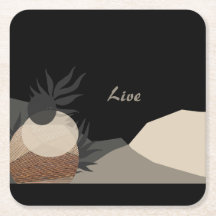 Minimalistische Erdtöne Boho "Live"