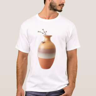 Minimalistische Erdung Keramik Vase T-Shirt