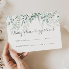 Minimalistische Eucalyptus Baby Name Suggestionen 