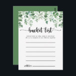 Minimalistische Eukalyptus-Einfache Schaufellisten Postkarte<br><div class="desc">Diese einfachen Eukalyptus-Eimerkarten sind die perfekte Wahl für einen rustikalen Hochzeitsempfang oder Brautparty. Das Design ist mit handgemalten Aquarellgrün Eukalyptus,  inspirierend natürliche Schönheit. Ändern Sie den Wortlaut in Anzug jedes Lebensereignisses. Das Schild der Schaufelliste wird separat verkauft.</div>