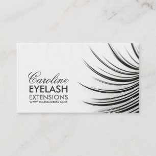 Minimalistische Eyelash-Erweiterungskarte Visitenkarte