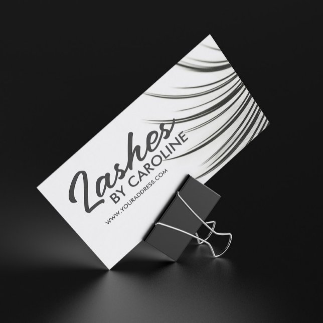 Minimalistische Eyelash-Erweiterungskarte Visitenkarte (Perfect for business)