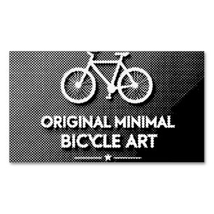 Minimalistische Fahrrad-Kunst Magnetische Visitenkarte