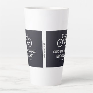 Minimalistische Fahrrad-Kunst Milchtasse