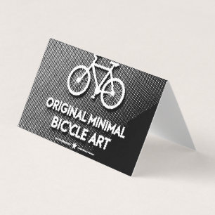 Minimalistische Fahrrad-Kunst Visitenkarten