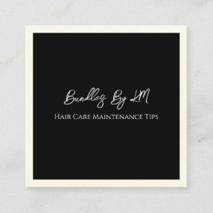 Minimalistische Fairstylist Wig Bundle Maintenance Quadratische Visitenkarte