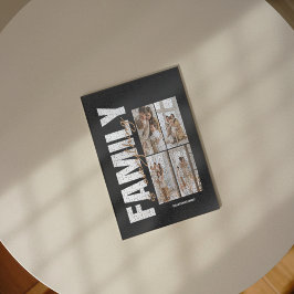 Minimalistische Familie 4 Foto Collage Jigsaw Puzz