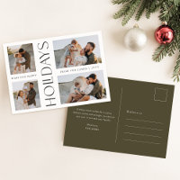 Minimalistische Familie Vier Fotos glücklicher Url