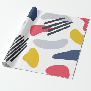Minimalistische farbenfrohe abstrakte  geschenkpapier