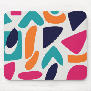 Minimalistische farbenfrohe Abstraktion Mousepad