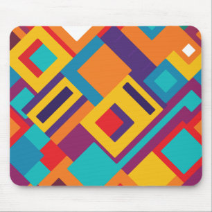 Minimalistische farbenfrohe geometrische mousepad