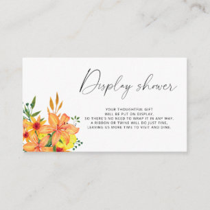 Minimalistische Federanzeige Begleitkarte