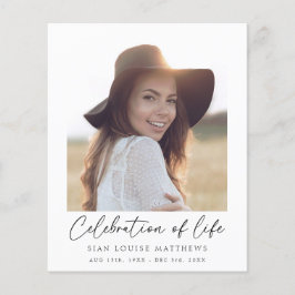 Minimalistische Feier zum Gedenken an das Leben