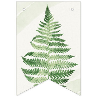 Minimalistische Fern-Dekorationsfahnen Wimpelkette