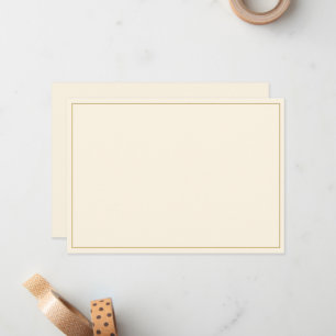 Minimalistische flache Umrandung Mitteilungskarte