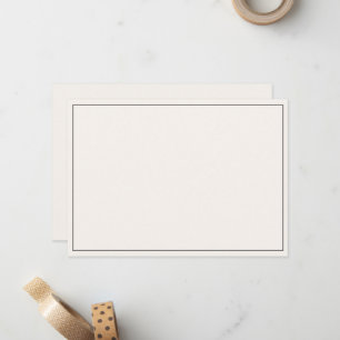 Minimalistische flache Umrandung Mitteilungskarte