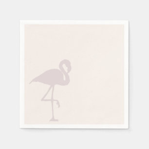 Minimalistische Flamingo Servietten