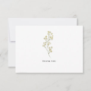Minimalistische floral Dankeschön Karte