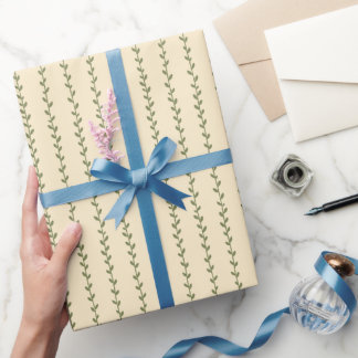 Minimalistische Floral Greenery-Verpackungspapierr Geschenkpapier