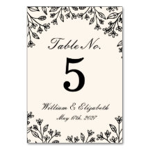 Minimalistische Florale Elfenbein-Hochzeitstisch-N