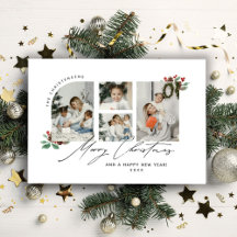 Minimalistische Foto-Collage Frohe Weihnachten