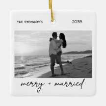 Minimalistische Foto-Eleganz Merry & Married Einfa