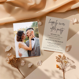 Minimalistische Foto-Elopement-Ankündigungs-Einlad Einladung