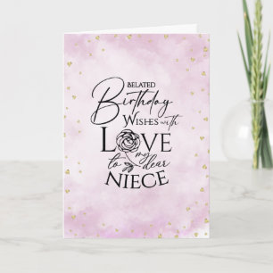 Minimalistische Foto-Typografie Verspäteter Geburt Karte