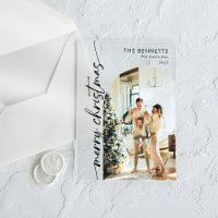 Minimalistische Foto-Weihnachtskarte