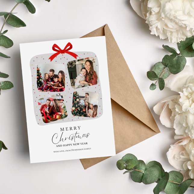 Minimalistische Foto Weihnachtskarte Einladung (Von Creator hochgeladen)