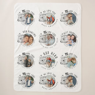 Minimalistische Fotocollage-Geschenke für den Enke Sherpadecke