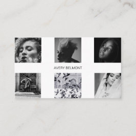 Minimalistische Fotografie-Collage Personalisiert Visitenkarte