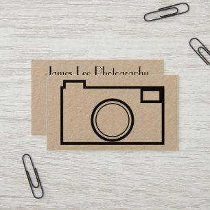 Minimalistische Fotografie-Geschäfts-Karte Visitenkarte