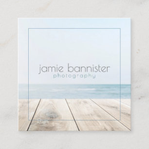 Minimalistische Fotografie Quadratische Visitenkarte