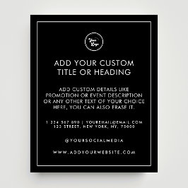Minimalistische Frame Border Custom Business Logo  Flyer