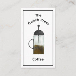 Minimalistische Französische Pressekartentafel Visitenkarte