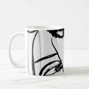 Minimalistische Frauenkunst Kaffeetasse