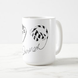 Minimalistische Gamer-Katze-Linienkunst - Controll Kaffeetasse